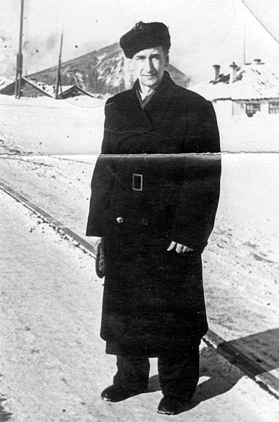 Były więzień sowieckich łagrów Wiktor Jagoda, przebywający na tzw. wolnej zsyłce w Workucie (Komi, ZSRR).