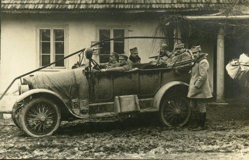 Siedziba Legionów płk. Władysława Beliny-Prażmowskiego w Zagajach, w marcu 1915