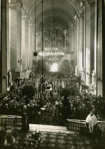 Nabożeństwo żałobne w Wilnie przy prochach Joachima Lelewela, 25 września 1929