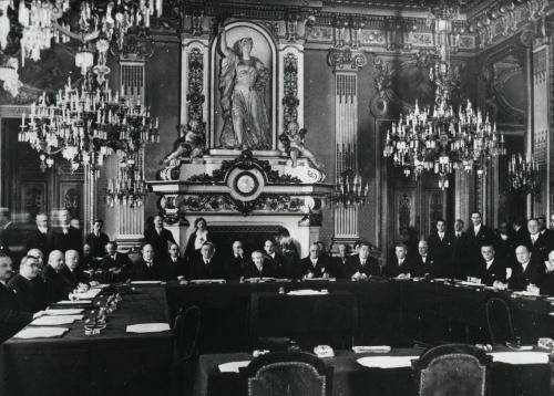 Podpisanie paktu Brianda-Kelloga w Paryżu, 27 sierpnia 1928