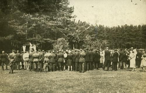 Msza z udziałem 2. Batalionu Saperów Kaniowskich w Wierszubie, w czerwcu 1930