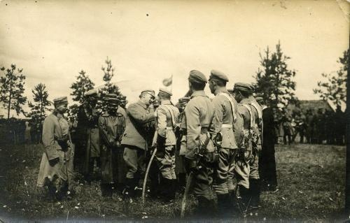 Dekoracja legionistów przez Józefa Piłsudskiego, 6 sierpnia 1916