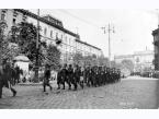 Przemarsz hufca Przysposobienia Wojskowego ulicami Lwowa w 250 rocznicę bitwy pod Wiedniem