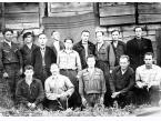 Więźniowie łagru Nowoczunka przy trasie Tajszet-Brack (obw. Irkuck, ZSRR)