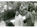 Uroczystości pogrzebowe zmarłego kapitana Władysława Krystyna Szporka na cmentarzu w Jerozolimie (Palestyna)., około 7 stycznia 1945
