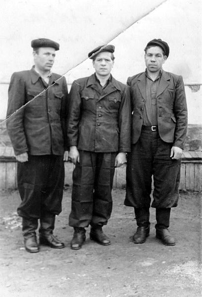 Byli więźniowie łagrów Workuty (Komi, ZSRR).