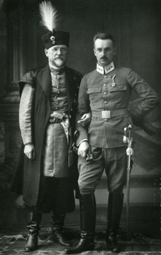 Władysław Sikorski i Jerzy Mycielski na dworze monarchii austro-węgierskiej, 20 maja 1916