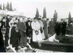 Uroczystości pogrzebowe zmarłego kapitana Władysława Krystyna Szporka na cmentarzu w Jerozolimie (Palestyna)., około 7 stycznia 1945